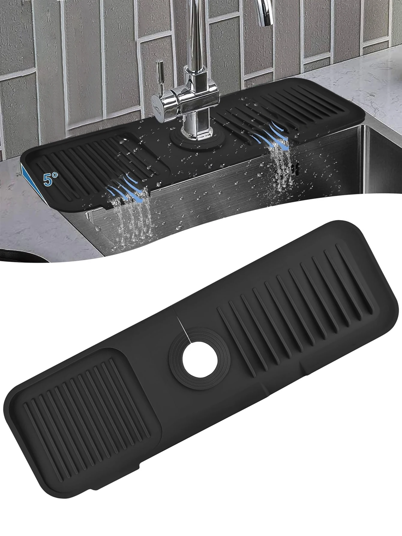 Kitchen Gadgets Kitchen - Protezione antispruzzo per tappetino per lavello